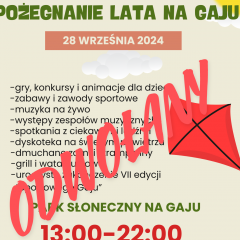 Festyn Osiedlowy zostaje odwołany!